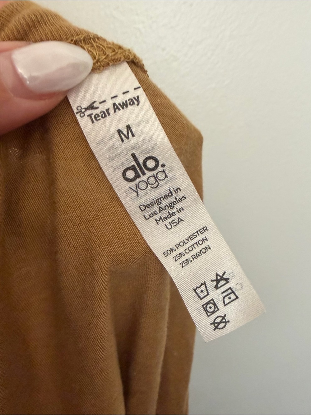 ALO Cropped Tank Top Golden Brown - Picture 4 of 5